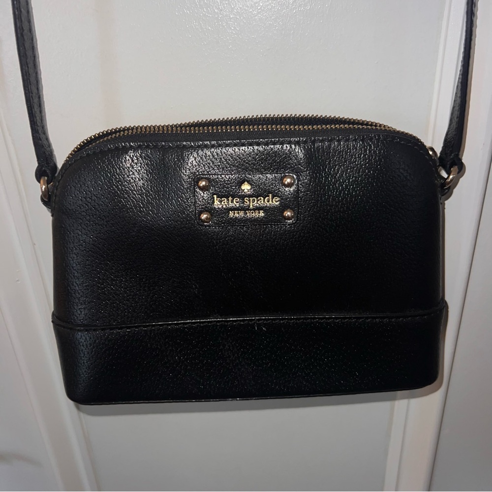 Kate Spade Black Leather Crossbody Bag
